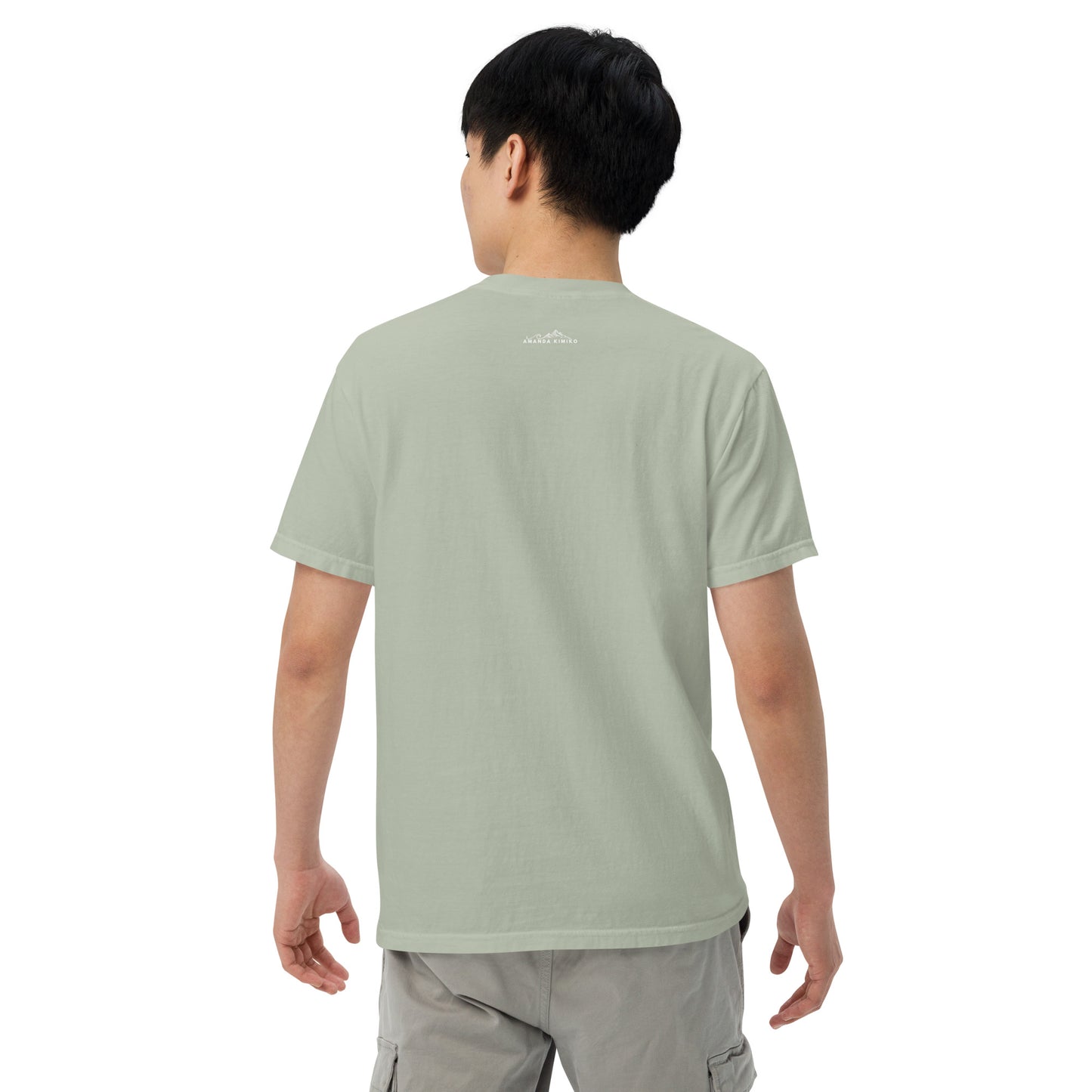 UNBREAKABLE EMBROIDERED UNISEX TEE - LIGHT SAGE