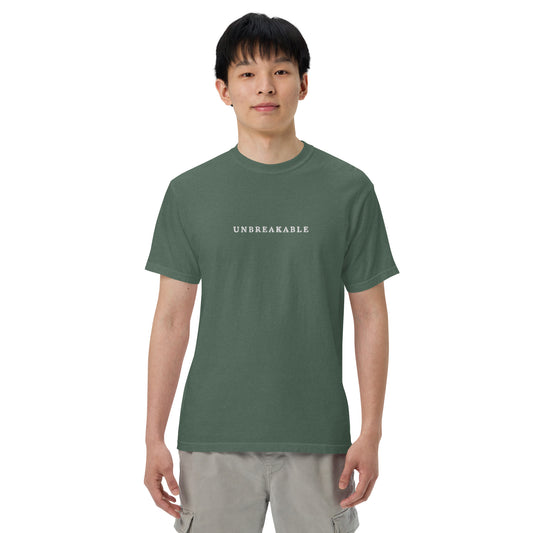 UNBREAKABLE EMBROIDERED UNISEX TEE - SPRUCE