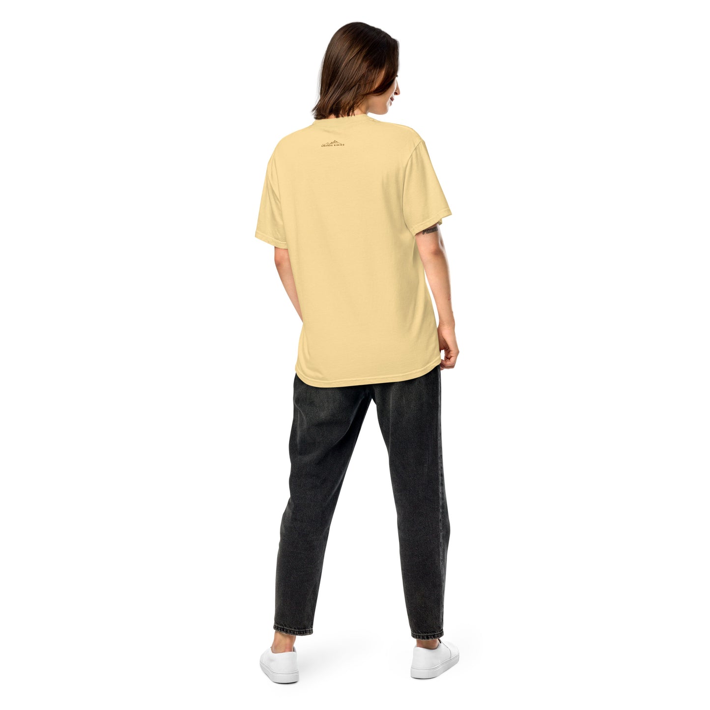 UNBREAKABLE EMBROIDERED UNISEX TEE - BUTTER