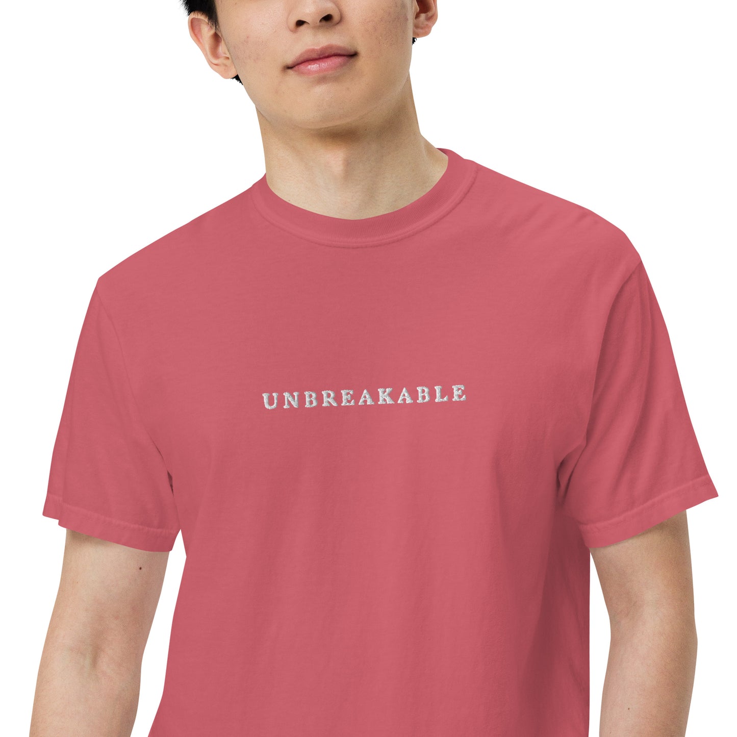 UNBREAKABLE EMBROIDERED UNISEX TEE - WATERMELON