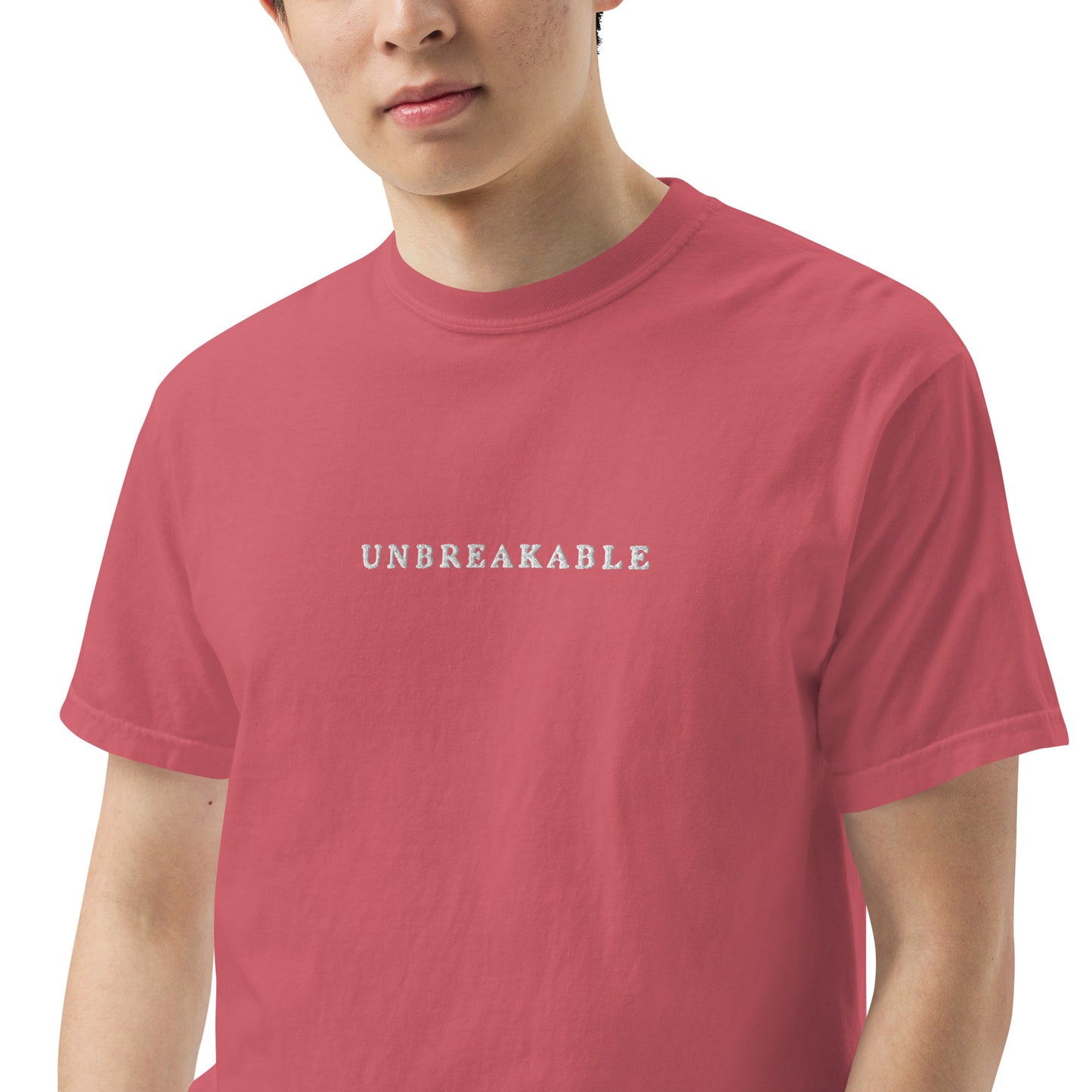 UNBREAKABLE EMBROIDERED UNISEX TEE - WATERMELON