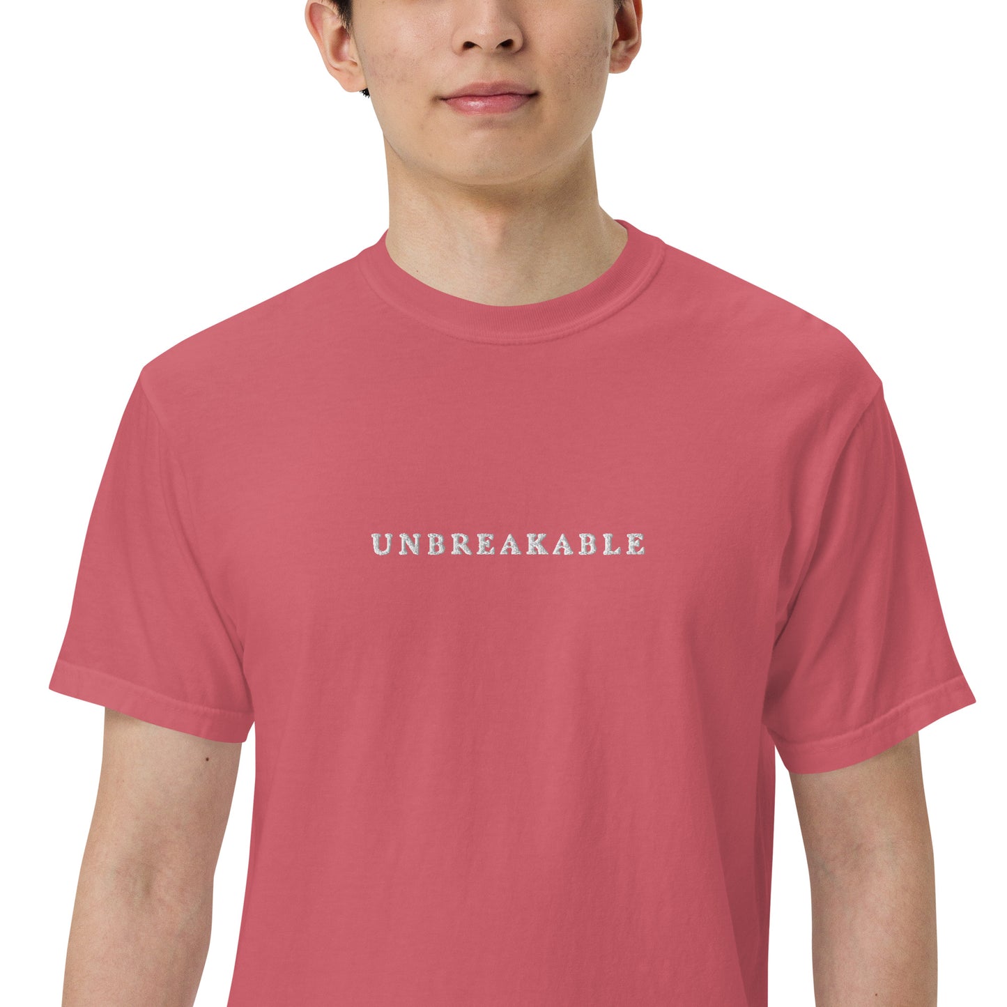 UNBREAKABLE EMBROIDERED UNISEX TEE - WATERMELON